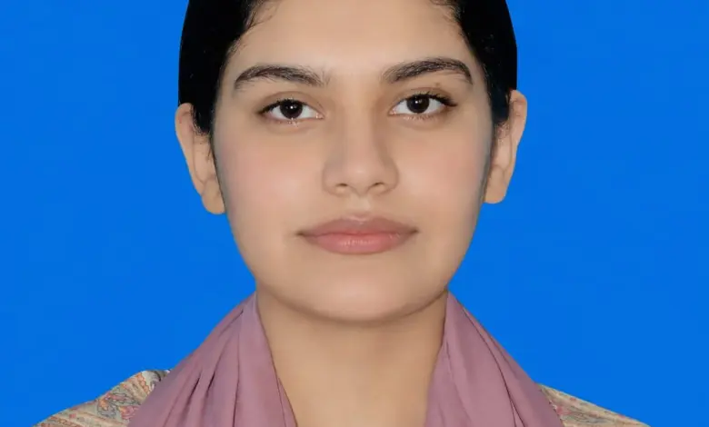 Areej Fatima, student of Jinnah Institute Rawalpindi