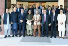 Vice chancellors and rectors attending a higher education meeting at Bahria University Islamabad