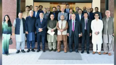 Vice chancellors and rectors attending a higher education meeting at Bahria University Islamabad