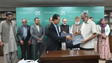 Representatives of IPS Islamabad and IAIS Malaysia during their meeting in Islamabad
