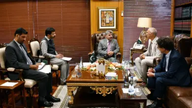 Christoph Schmid meets the Deputy Speaker of the National Assembly at Parliament House Islamabad