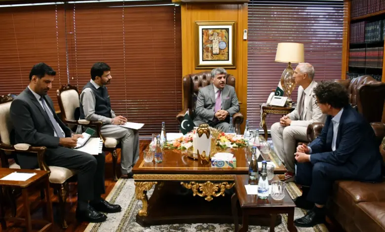 Christoph Schmid meets the Deputy Speaker of the National Assembly at Parliament House Islamabad
