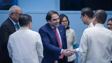 Senator Abdul Qadir meeting Philippine Senate President Sherwin Gatchalian in Manila