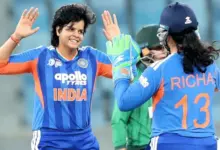 India women players celebrate during Women’s T20 Asia Cup 2026 match against Pakistan