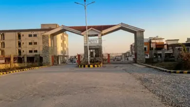 Green and open areas inside PHA Officers Residencia on Kurri Road Islamabad