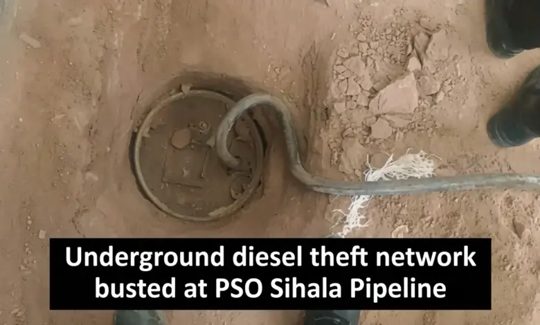 PSO and Islamabad Police operation against fuel theft on Sihala-ARL pipeline