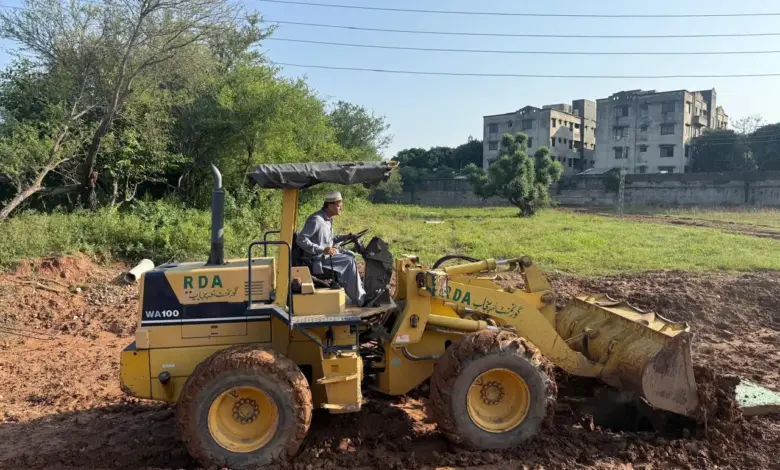 RDA enforcement operation against illegal infrastructure in Morgah Rawalpindi