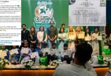 Ishrat Fatima merit certificate after Milli Naghma competition in Islamabad