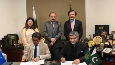 SMEDA and Prime Minister’s Youth Programme officials at MoU signing ceremony in Islamabad