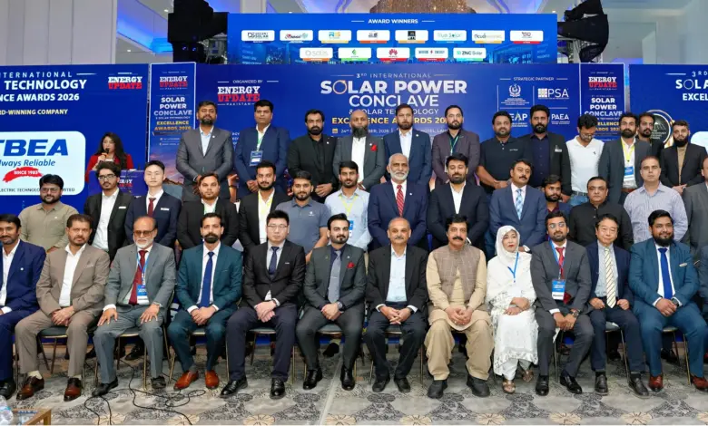 Punjab Governor Sardar Saleem Haider Khan addressing the solar power conclave in Lahore