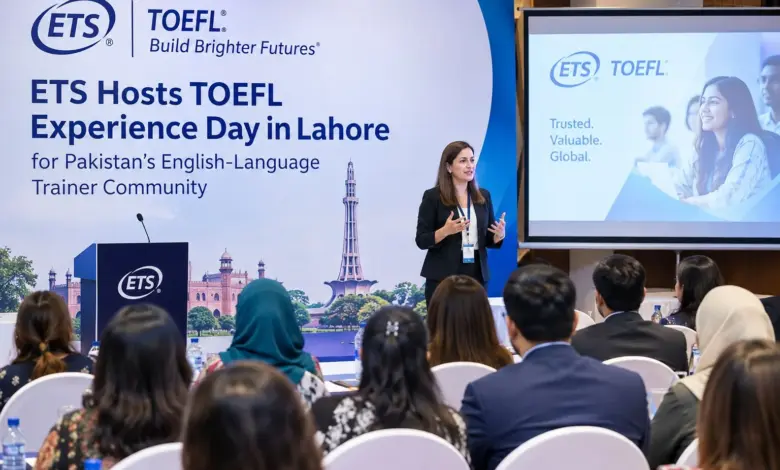 ETS TOEFL Experience Day participants and trainers in Lahore