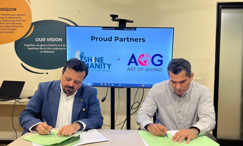 SHINE Humanity Pakistan Partners with Art of Giving to Bring Rural Healthcare Closer to Karachi's Givers