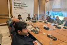 Solar panels and battery storage equipment representing Pakistan energy storage debate