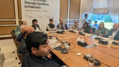 Solar panels and battery storage equipment representing Pakistan energy storage debate