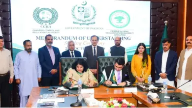 CCRA and PMAS-AAUR officials at MoU signing ceremony