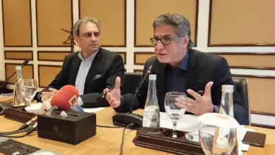 Mian Imran Masood addressing a media briefing on curriculum reforms in Islamabad