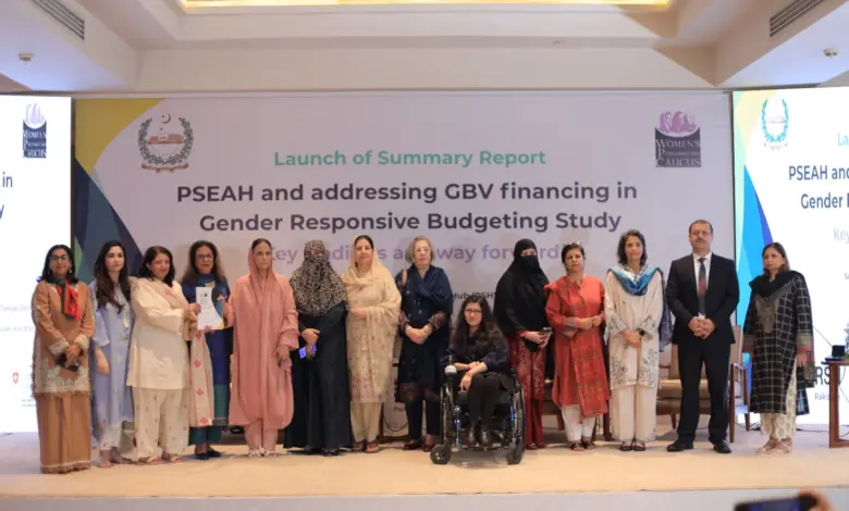Women’s Parliamentary Caucus event on gender-responsive budgeting and GBV financing in Islamabad