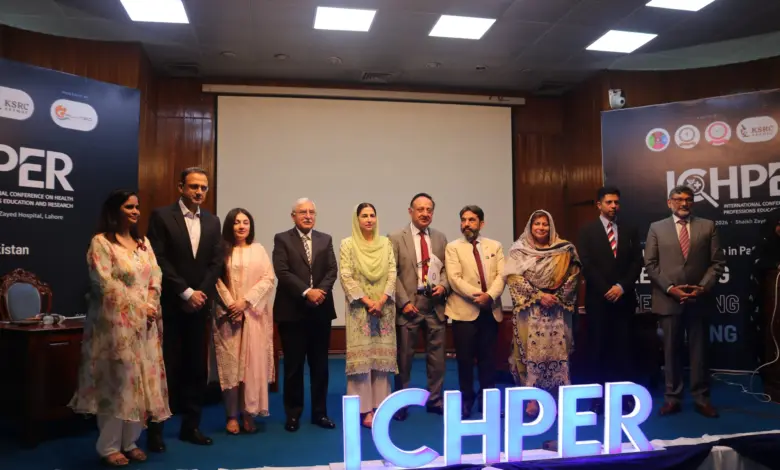 Medical experts attending ICHPER 2026 at Shaikh Zayed Hospital Lahore