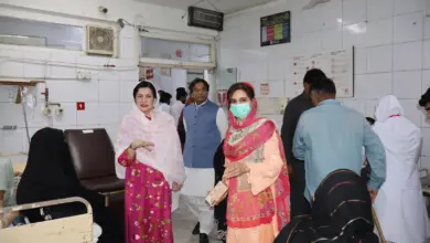 Islamabad health officials visiting a government hospital to review medical facilities