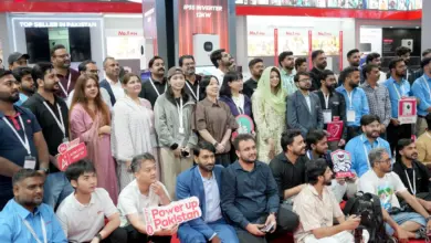 itel Energy solar-plus-storage products displayed at Solar Pakistan Expo Karachi