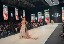 Models on the runway during Day 2 of LAAM Fashion Week Season 2 in Lahore