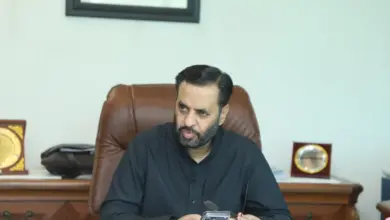 Health Minister Mustafa Kamal chairing a meeting on Margalla Hospital inauguration preparations