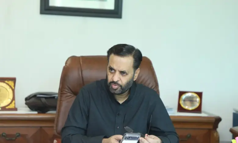 Health Minister Mustafa Kamal chairing a meeting on Margalla Hospital inauguration preparations