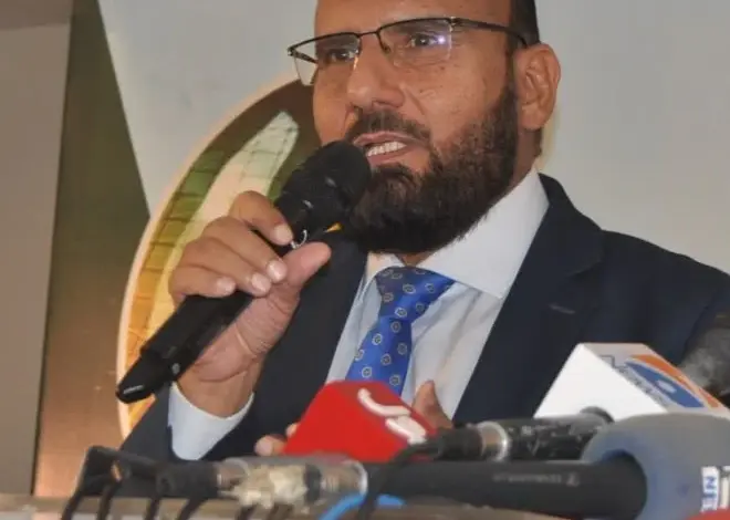 Jamaat-e-Islami Islamabad Ameer Engineer Nasrullah Randhawa addressing a political statement