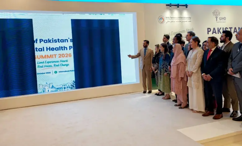 Federal Health Minister Syed Mustafa Kamal launches Pakistan National Mental Health Policy at the Global Mental Health Summit in Islamabad