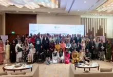 Officials and participants at the launch of Pakistan’s first National Strategy to End Violence Against Children in Islamabad