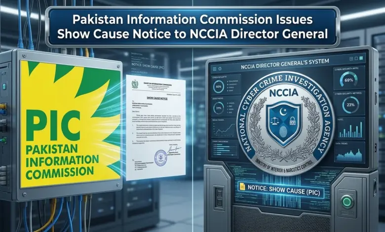 Pakistan Information Commission notice in NCCIA records case