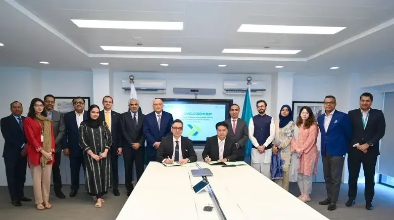 PAFLA and HBL officials at the MoU signing ceremony in Karachi