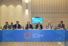 Finance Minister Muhammad Aurangzeb meeting IMF First Deputy Managing Director Dan Katz in Bangkok