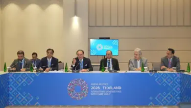 Finance Minister Muhammad Aurangzeb meeting IMF First Deputy Managing Director Dan Katz in Bangkok