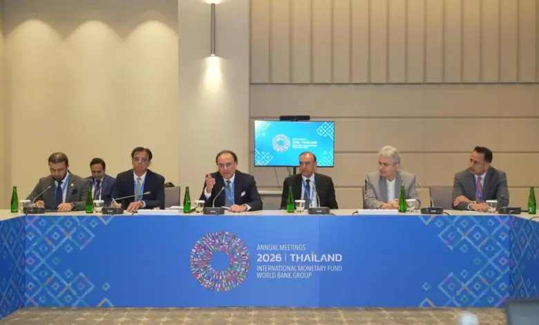 Finance Minister Muhammad Aurangzeb meeting IMF First Deputy Managing Director Dan Katz in Bangkok