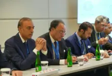 Finance Minister Muhammad Aurangzeb and SBP Governor Jameel Ahmad attending a Barclays investor roundtable in Bangkok