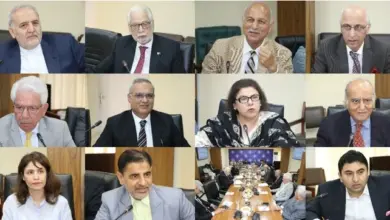 Iranian Ambassador Dr Reza Amiri Moghadam speaking at ISSI roundtable in Islamabad