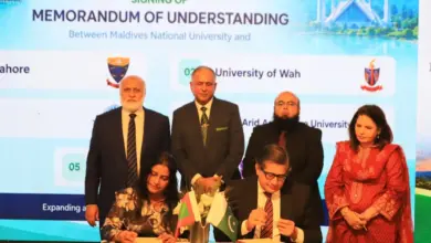 HEC ceremony for signing of MoUs between Maldives National University and Pakistani universities