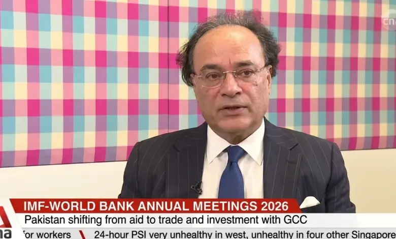 Finance Minister Muhammad Aurangzeb speaking about Pakistan trade and remittances