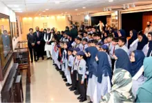 Students during a study visit to Parliament House Islamabad