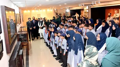 Students during a study visit to Parliament House Islamabad