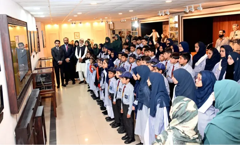 Students during a study visit to Parliament House Islamabad