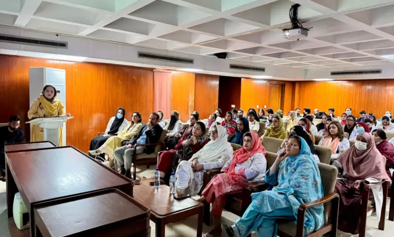 Doctors and healthcare professionals at CDA Hospital Islamabad pituitary and menopause awareness symposium
