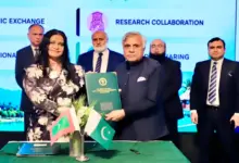 PMAS-AAUR and Maldives National University officials at MoU signing ceremony at HEC Islamabad