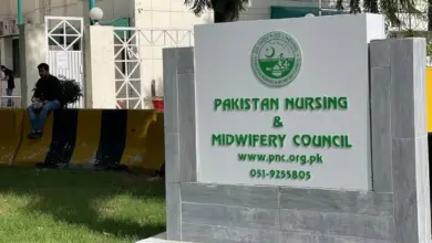 Pakistan Nursing and Midwifery Council notification on inspection applications and revised fees