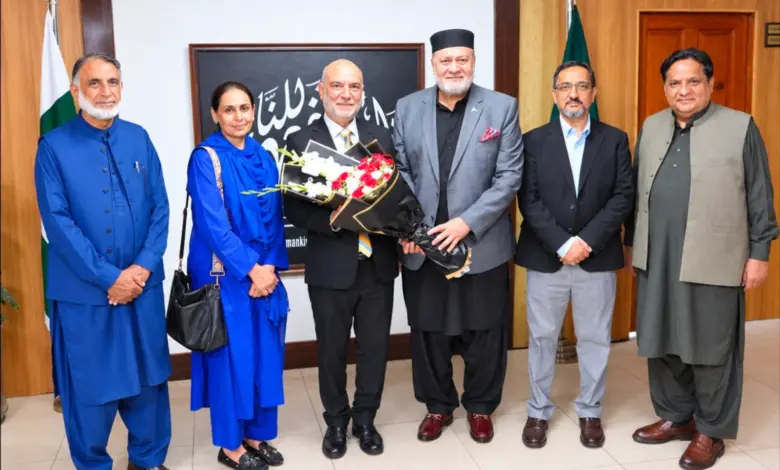 Syed Imran Ahmad Shah meeting Halil Demir in Islamabad