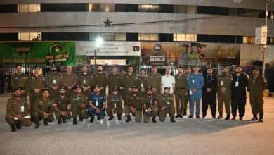 Rawalpindi Cricket Stadium security arrangements for England versus Sri Lanka third ODI