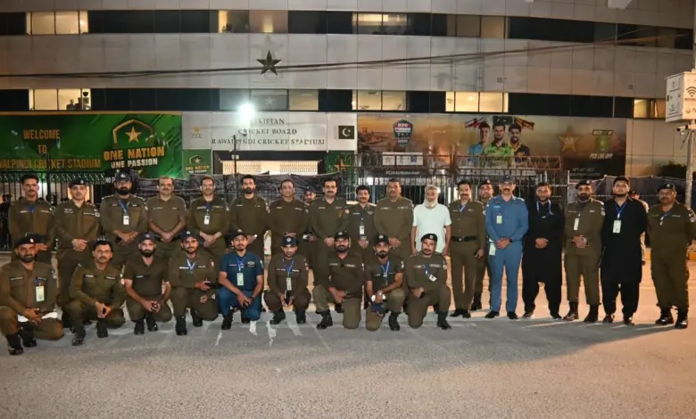 Rawalpindi Cricket Stadium security arrangements for England versus Sri Lanka third ODI