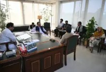 Commissioner Rawalpindi Salman Ghani chairing a meeting at RDA on digital financial management