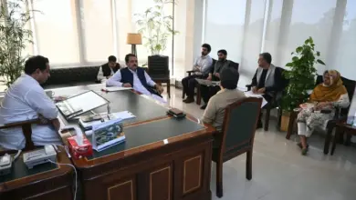 Commissioner Rawalpindi Salman Ghani chairing a meeting at RDA on digital financial management